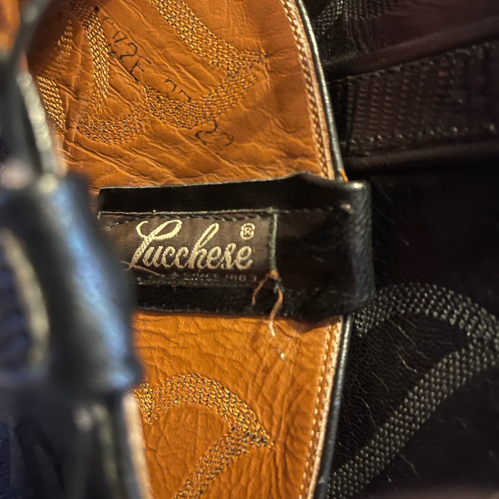 Lucchese Black Cowboy Boot - Picture 3 of 4